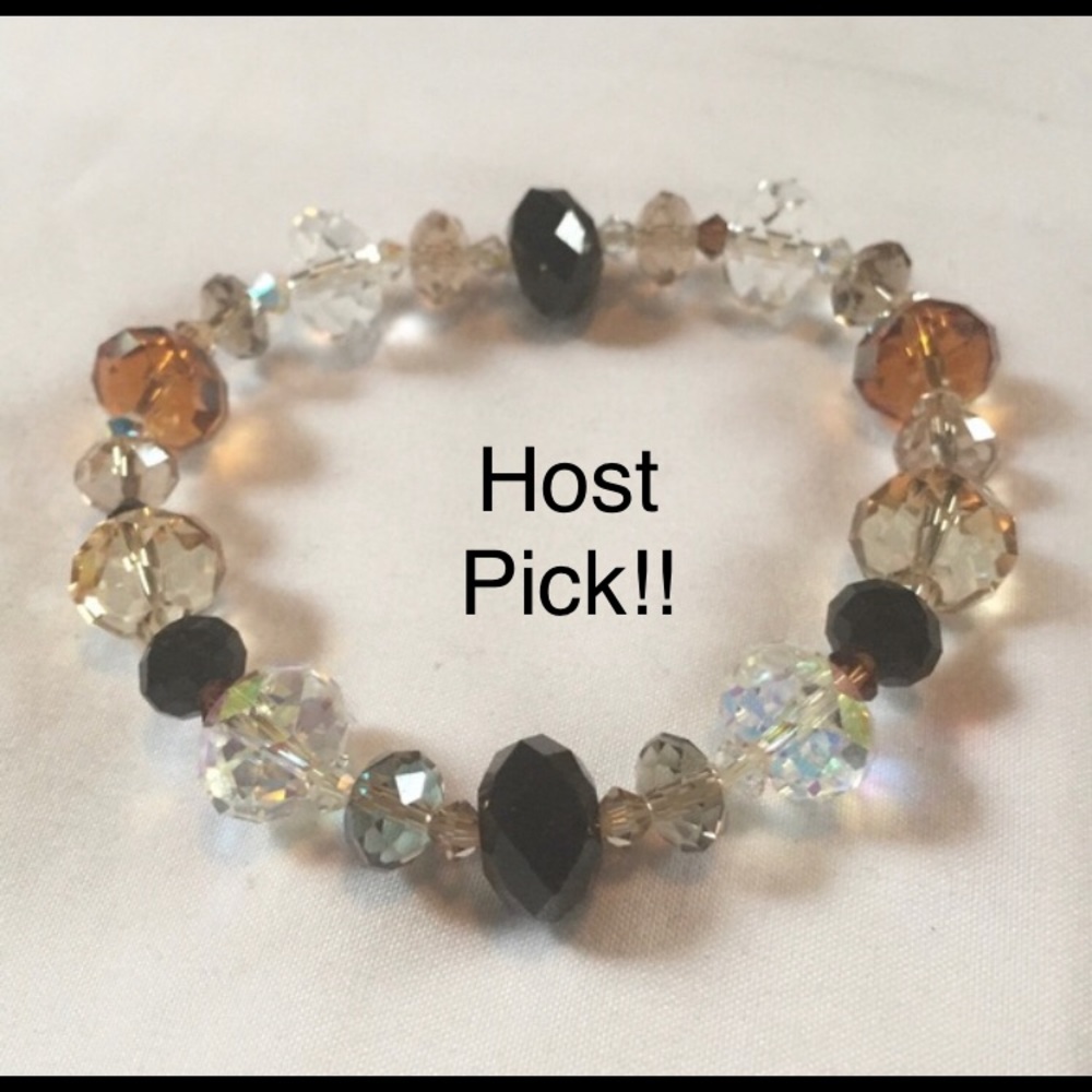 🎉Host Pick🎉Vintage Glass Crystal Bracelet